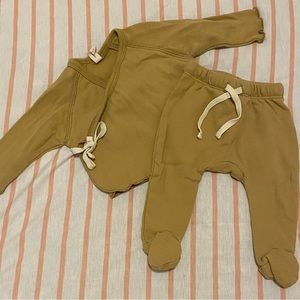 Quincy Mae 2 piece mustard yellow set